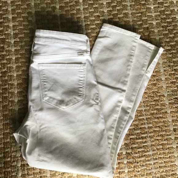 Lucky Brand Ava Skinny White Jeans 6 28